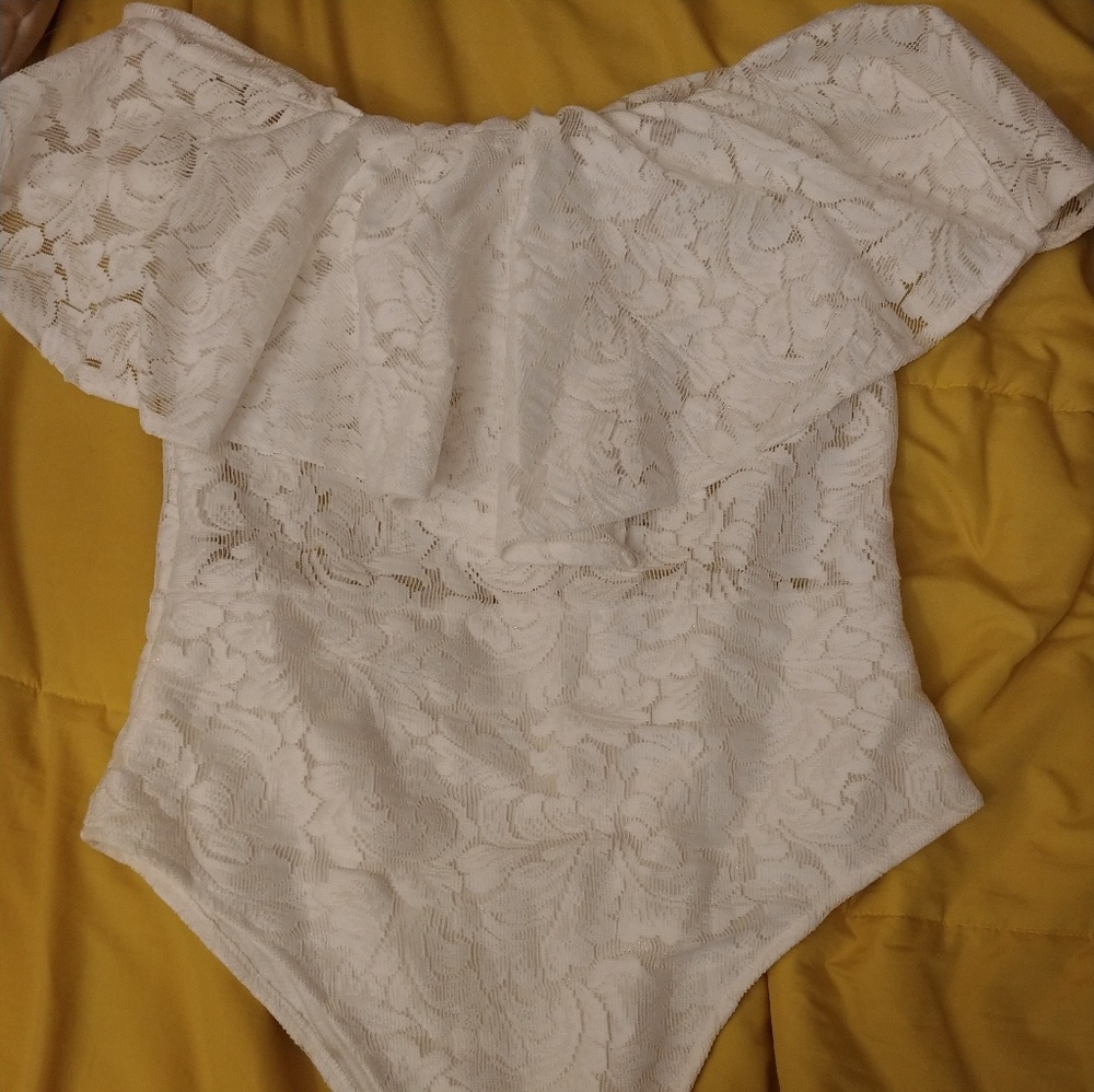Off the shoulder bodysuit